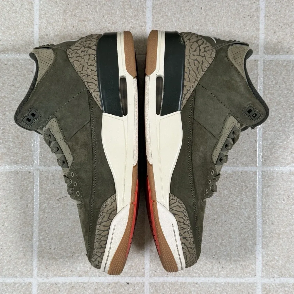 Jordan 3 Retro Family Affair Olive Green Brown DN3707-202 Mens Size 9.5
